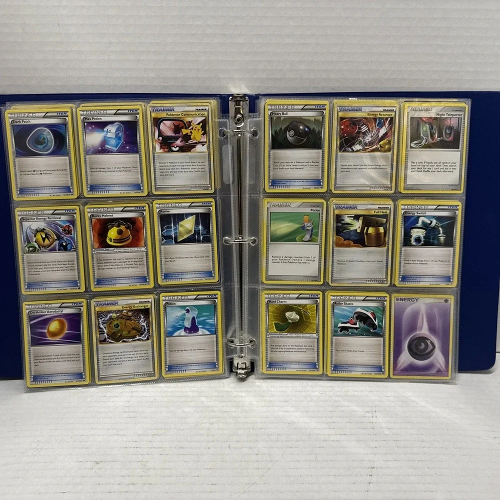 Pokemon Binder Lot Collection Of 185 Cards Illustration Rares Full Arts, Basics